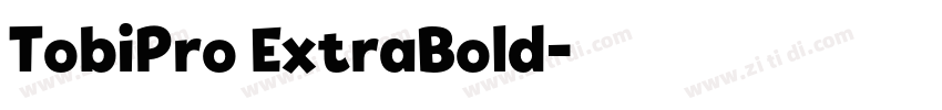 TobiPro ExtraBold字体转换